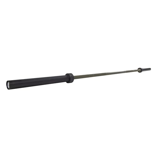 Fitvids Olympic Cerakote Barbell for Home & Commercial Gyms, 190K PSI Tensile Strength Rated for up to 1500LB Capacity - color: Green