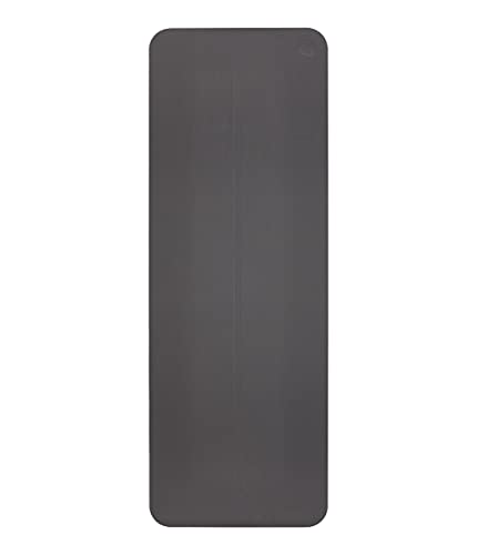 Manduka Begin Yoga Mat 68" - 5mm Cushioning | Comfortable, Lightweight & Reversible with Alignment Stripe | Budget-Friendly | 68 x 24 inches - style: Steel Grey Mat