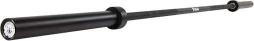 Fitvids Olympic Cerakote Barbell for Home & Commercial Gyms, 190K PSI Tensile Strength Rated for up to 1500LB Capacity - color: Black