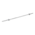Amazon Basics 5ft Straight Barbell Bar with Star Locks, 1" Diameter