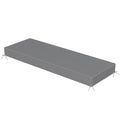 Sundale Outdoor Olefin Bench Cushion， Water-Resistant Patio Couch Cushion, Loveseat Sofa Pad with Straps Medium Gray, 48 x 18 x 4 Inches - color: Medium Gray, size: 48 X 18 X 4 Inch