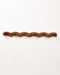 Wood Coat Rack Wall Mount - Walnut Coats Hook Hanger Wall-Mounted, Wave-Shaped Entryway Hanging Racks with 6 Hooks for Jacket Keys Hats Robes Towels Bags, Living Room Mudroom Bathroom Bedroom Hallway - size: 6 Hooks