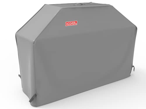 52" Heavy Duty Waterproof Gas Grill Cover fits Weber Char-Broil Coleman Gas Grill-Grey - color: Gray, size: 52"