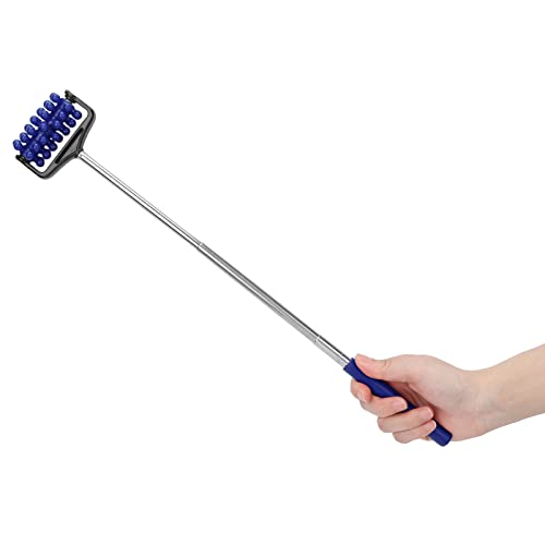 Telescopic Yoga Massage Stick for Men and Women – Granular Body Roller for Neck, Back, Legs, Home Use (Navy Blue)
