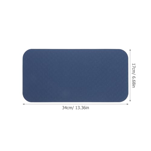 FOMIYES Extra Thick Tpe Yoga Mat Non-slip Widened Exercise Pad with Knee Protection 34x17x0.6cm Fitness Mat for Home Workout Women and Men