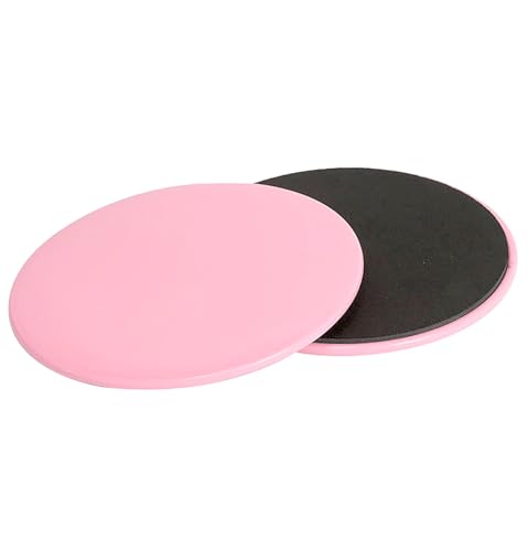 Exercise Core Sliders, 2 Pcs Pink 6.7 Inch Workout Slider for Yoga, Push-up and Sports - color: Pink