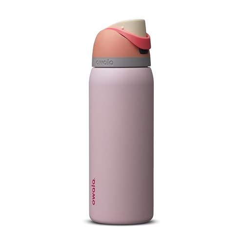 Owala Peachy Rose Freesip Stainless Steel Bottle 32Oz, 1 EA - color: Peachy Rose, size: 32 Ounces
