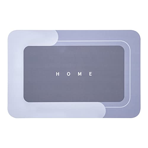 Housego Absorbent Bath Mat, Quick Dry Bath Rug, Non-Slip, 15.7x23.6, Blue | Absorbent Bath Mat Magic Rug; Quick Drying Mat Magic Bath Mat Non-Slip Floor Rug Rubber Backed for Bathroom Kitchen Shower - color: Blue, size: 1 Rectangular Piece (15.7" x 23.6")