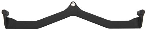 Fitvids LAT Pulldown Attachments, 5 Pieces Cable Machine Rowing Bar Set, Back Bicep Curl Tricep Lat Pull Down Strength Training Handles, Home Gym Fitness Cable Attachments with Non-Slip Rubber Coating - color: Black