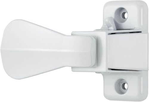 Ideal Security GL Lever Handle Set for Storm Doors and Screen Doors, Storm Door Handle Replacement, Screen Door Handle, White - color: White