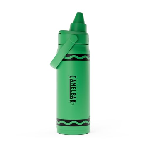CamelBak Crayola Chug Insulated Stainless Steel Water Bottle, Cold Retention Design with Spill Resistant Chug Lid for Everyday Hydration, 16oz, Mountain Meadow - color: Mountain Meadow