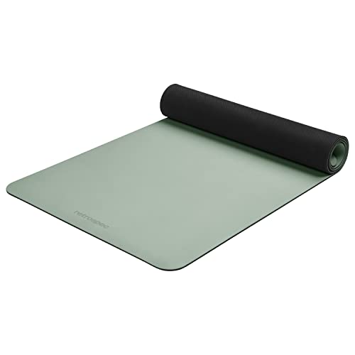 Retrospec Laguna 5mm Yoga Mat - Fitness Mat for Women, Men & Children, Slip-Resistant and Moisture Absorbing Exercise Mat for Home, Pilates, Yoga and Floor Workouts - color: Sage
