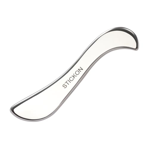 STICKON 2 in 1 Stainless Steel Gua Sha, Acupressure Pen, Muscle Scraper Tools Set, Muscle Scraping Tool Trigger Point Massage Tool Deep Tissue Acupressure Pen(STICKON-59) - style: STICKON-59 Shape