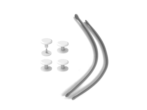 Replacement Straps for S/M Rubber Beach Bag, Replacement Handles with 4 Snaps, EVA Bag Strap Replacement - color: Gray