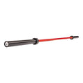 Fitvids Olympic Cerakote Barbell for Home & Commercial Gyms, 190K PSI Tensile Strength Rated for up to 1500LB Capacity - color: Red