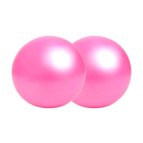 Exercise Ball, 9 Inch PVC Pilates Ball, for Physical Therapy, Yoga and Core Training - color: 2Pink