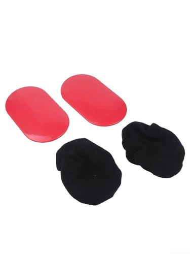 Core Sliders, Dual-Sided Gliding Discs for Full Body Muscle Training, Portable Fitness for Abdominal Arm Leg Glute Workout, Home Gym Yoga Pilates Training Tool 2 Pack(Red) - size: Red