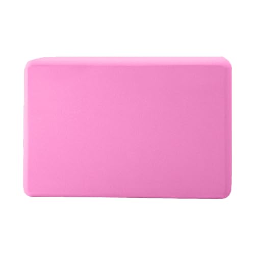 Custom Yoga Blocks with Image Text Logo Eva Foam Lightweight Yoga Bricks for Yoga Pilates Stretching Meditation Dance Yoga Accessories - color: Solid Pink