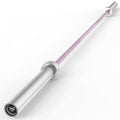 HANDBODE Olympic Barbell 6.5 ft/7 ft, 2 Inch Straight Womens Bars, 35 lb/45 lb Weight Bar, 1000 lb High-Capacity, for Weightlifting, Bench Press, Deadlift, Squat, Home Gym Strength Training - color: 6.5 ft Barbell 35 lb, 1000 lb, Pink & Silver