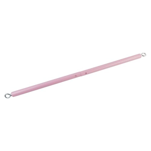 Black Expandable Spreader Bar Set Sports Pilates Training Tools Kit - color: Pink