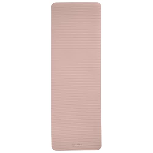 Gaiam Thick Yoga Mat, Exercise & Fitness Mat with Easy-Cinch Carrying Strap | Non-Slip NBR Foam | Joint Cushioning | Yoga, Pilates, Fitness & Floor Workouts | 72"L x 24"W - color: French Rose