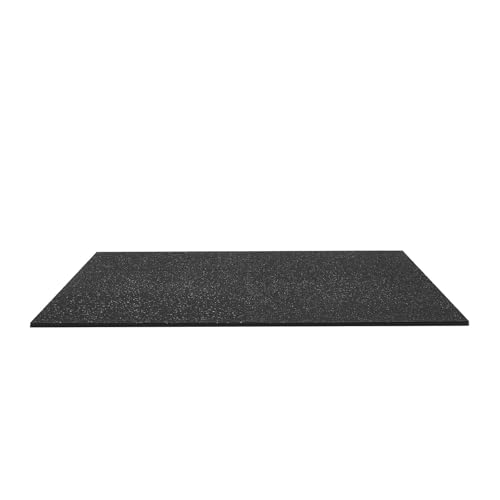 VEVOR 0.56Inch 48sq.ft 12 Tiles Gym Flooring for Home Gym, Rubber Top with High Density EVA Foam, 24 x 24In Gym Floor Exercise Equipment Mats, Interlocking Gym Mats, Puzzle Workout Mats, Black & White | Rubber Top with High Density EVA Foam, Lightweight G