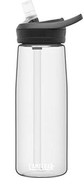 CamelBak Eddy+ Water Bottle with Bite Valve Straw, Leak‑Resistant Easy‑Sip Design for Everyday Hydration, 25oz, Clear - color: Clear, size: 25 Ounces