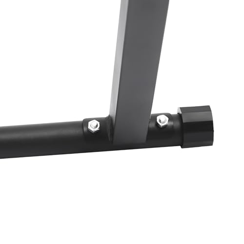 Power Tower Pull Up Bar Station Multi-Function Adjustable Height Foldable Dip Station for Home Gym Workout Heavy Duty Strength Training Fitness Equipment Stable Triangular Structure 440 LBS