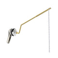 Hibbent Metal Side Mount Toilet Handle Replacement Kit, Brushed Nickel | Upgraded Metal Flush Lever, Universal Toilet Flush Handle Fit Side Tanks, Stainless Steel Flapper Chains, 4 Adjustable Holes - color: Brushed Nickel, style: Classic Side Mount