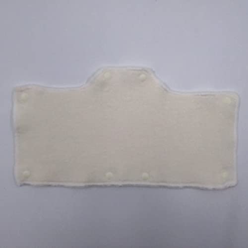 Cream Sweatband for Hardhat Washable Velvet Terry Cotton Hard Hat Liner NAEE snap on (6, Cream) - color: Cream