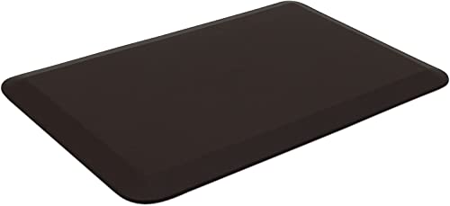 GelPro Anti-Fatigue Designer Comfort Kitchen Floor Mat, 20x32”, Leather Grain Truffle Stain Resistant Surface with 3/4” Thick Ergo-Foam Core for Health and Wellness - color: Leather Grain Truffle, size: 32"L x 20"W x 0.8"Th