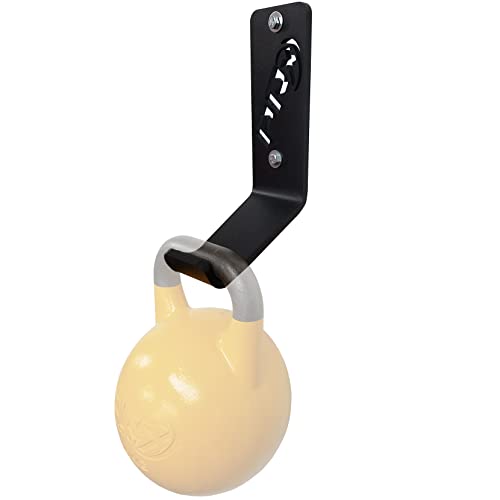 PRx Performance USA MADE Kettlebell Storage Holders, Wall Mounted Kettle Bell Holder Hanger, Space Saving Home or Commercial Gym Accessory, Thick Steel with Black Powder Coating - color: 1 Storage