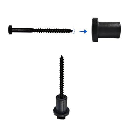 5 Pack Barn Door Wall Spacer with lag Bolts, Wall Anchor for Flat Track for Sliding Barn Door Hardware Track Spacers (34mm/1.34inch) - size: 34mm/1.34inch