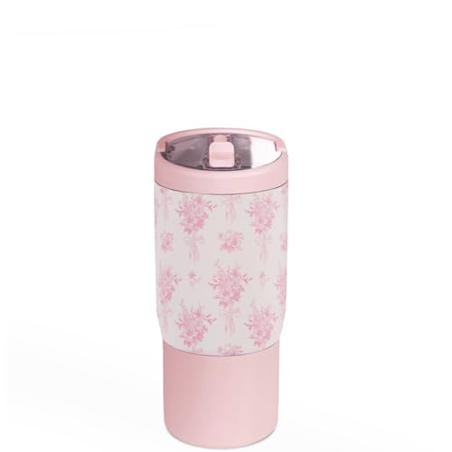 HydroJug Sport 14 oz Insulated Kids Water Bottle with Straw, Bouquet - color: Bouquet, size: 14oz