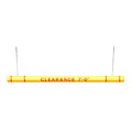 ClearanceGard 4″ x 96″ Clearance Bar Kit- Clearance X’ – XX” Lettering - Innoplast (Yellow Red Tape) - color: Yellow Red Tape
