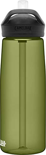 CamelBak Eddy+ Water Bottle with Bite Valve Straw, Leak‑Resistant Easy‑Sip Design for Everyday Hydration, 25oz, Olive - color: Olive, size: 25 Ounces