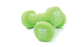 FIT Neoprene Dumbbells (Pairs & Sets) - color: e) GREEN - 3LB - PAIR