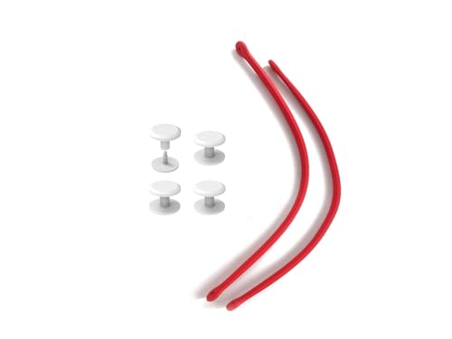 Replacement Straps for Large Rubber Beach Bag, Replacement Handles with 4 Snaps for Rubber Beach Bag, EVA Bag Strap Replacement, Beach Bag Repair Kit (Red) - color: Red