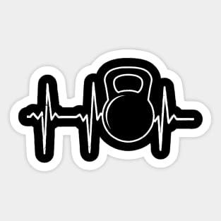 Stickers Vinyl Kettlebell Shirt | Heartbeat ECG Gift - Vinyl Stickers Laptop Decal Water Bottle Sticker Funny Sticker …23297