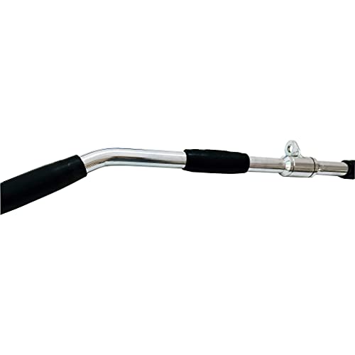 Lat Cable Machine Attachment Curl Pulldown Barbell Revolving Bar, Multi-Exerciser Cable Attachment, Solid Steel Tricep Press Down Bar with Rubber Handgrips & Revolving Hanger - color: 36 Inch