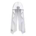 MISSION Cooling Hoodie Towel, Evaporative Cool Technology, Cools Instantly When Wet, UPF 50 Sun Protection, Contours Your Head to Stay in Place, Great for Sports, Fitness, Gym - color: White