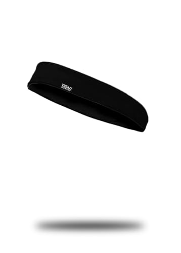 TreadBands Loop Performance Non-Slip Headbands - color: Low-Rider 1.5" Solid Black