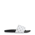 adidas Women's Adilette Comfort Slides - color: White/Grey/White, size: 15 Women/14 Men