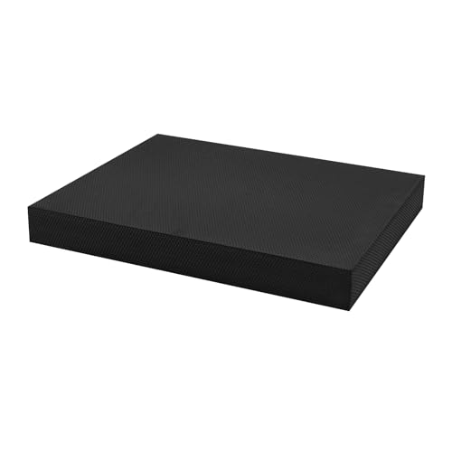 Exercise Balance Pad，High-Density Balance Foam Mat for Physical Therapy Equipment & Strength Stability Training, Slip Resistant TPE Mat for Yoga, Pilates, Meditation,Chair Cushion - color: Black-19.7" x 15.7" x 2.4"