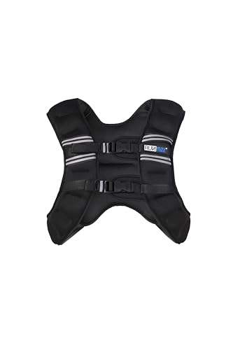 RUNMax Weighted Vest, 6lb/8lb/10lb/12lb/16lb/20lb/40lb/50lb/60lb/50lb/60lb/80lb/100lb/120lb/150lb Weight Vest for Workout, Strength Training, Running, Fitness, Muscle Building, Weight Loss, Weightlifting