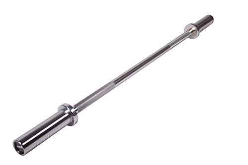 POWERT Olympic Barbell 47" EZ Curl/Straight Olympic Bar Weight Lifting for Loading 2 Inch Weight Plates-47 Inch, 400 lbs Capacity - style: Straight Bar