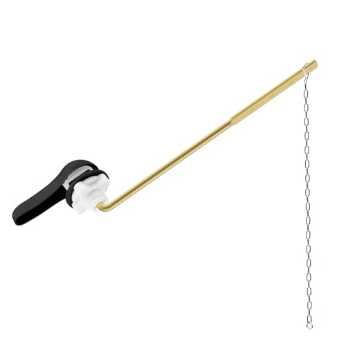Hibbent Metal Front Mount Toilet Handle Replacement Kit, Oil Rubbed Bronze | Upgraded Metal Flush Lever, Universal Toilet Flush Handle Fit Front Tanks, Stainless Steel Flapper Chains, 4 Adjustable Holes - color: Oil Rubbed Bronze, style: Classic