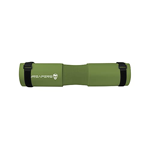 Gymreapers Barbell Squat Pad - Protective Bridge Pad For Hip Thrust, Squats, Lunges - Hip Support, Neck Protection For Bar - color: Green