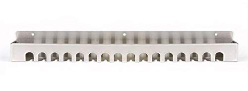 Web Slide-Storage Rack - Stainless Steel - 16 Slots - Perfect for Organizing - Physical Rehab Equipment Storage for Clinic, Home, or Gym