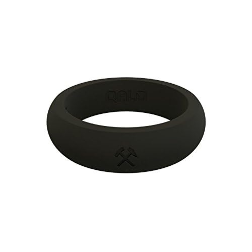 Women's Black Classic Quality Silicone Ring Size 04 - color: Black - Pick & Axe, size: Size 4